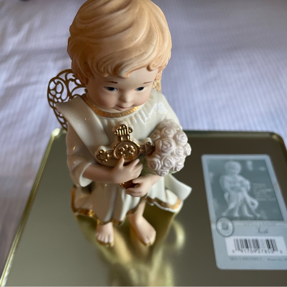 Lenox Little Graces Faith Cherub Collectible Figurine
